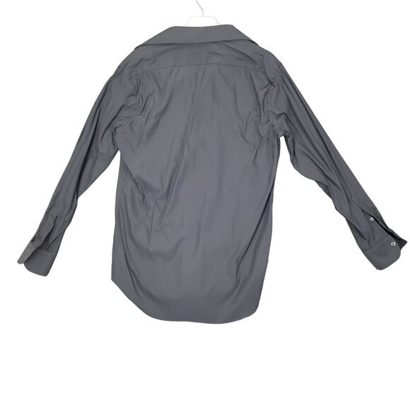 SAKS FIFTH AVENUE‎ Mens Button Up SZ 16 Slim Fit Long Sleeves Collar Preppy - Picture 2 of 11